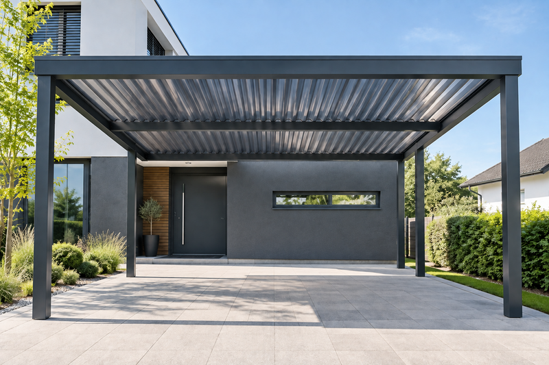 Wellplatten in Anthrazit, Bronze oder Klar: Welche Farbe passt zu Terrasse, Carport und Gartenhaus?