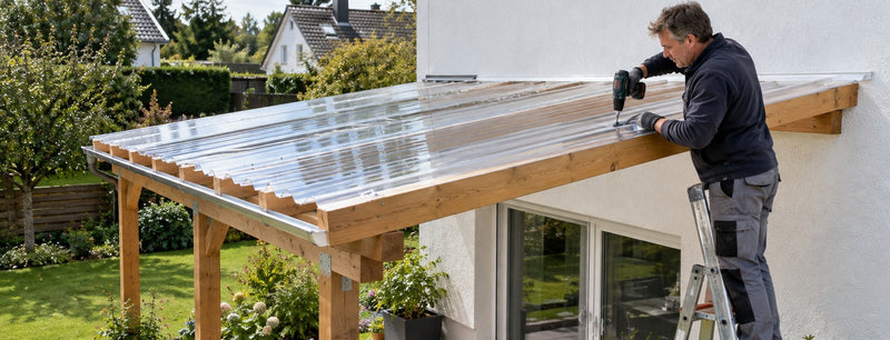 Wellplatten allein verlegen: So funktioniert die Einmann-Platte EZ-Glaze