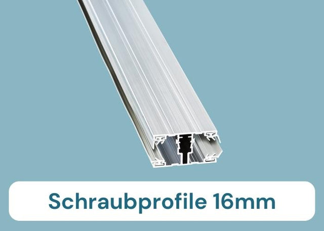 Hohlkammerplatten Schraubprofile 16mm