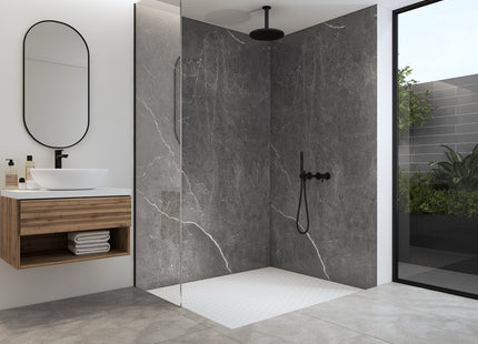 Duschrückwand Aluverbundplatte 3mm Aragon dunkel