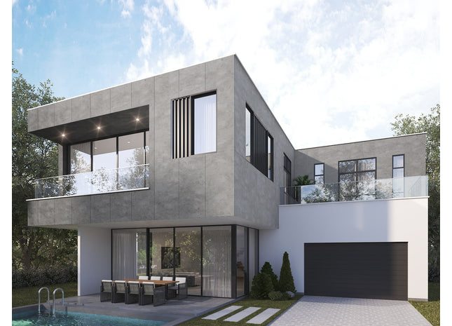 Aluverbundplatte Fassade 6mm Stein Grau 3050mm x 1500mm