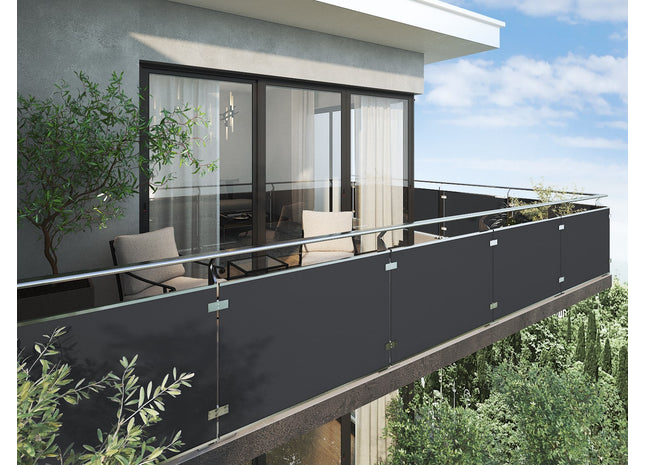 Aluverbundplatte Balkon 6mm Anthrazit, RAL 7016