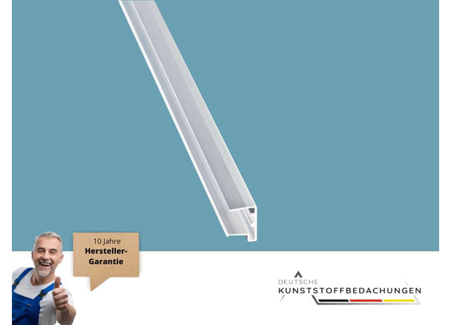 Alu U-Profil Kantenschutz mit Tropfnase