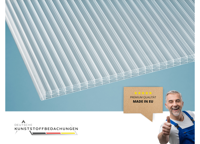 Thermo Stegplatten aus Polycarbonat 25mm