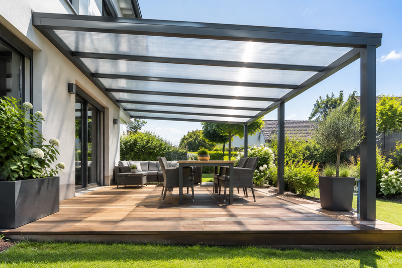 Stegplatten aus Polycarbonat oder Acrylglas: Welches Material für Terrassendach und Carport?