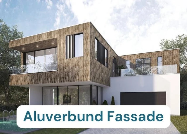 Aluverbundplatten, Fassade