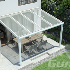 Terrassenbedachungen weiß