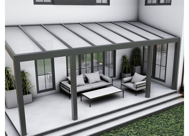 Stegplatte aus Polycarbonat 16mm opal-weiß