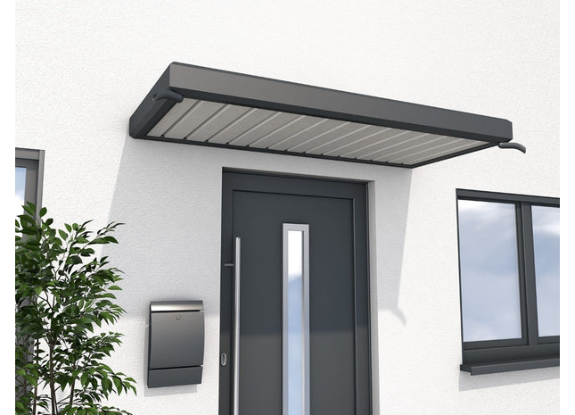 Rechteckvordach Oslo in anthrazit