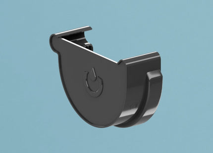 PVC Dachrinnensystem Komplettset 90 mm Durchmesser, in 400 oder 600 cm Ausführung